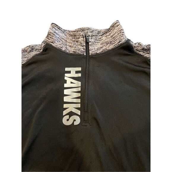 HAWKS pullover sweatshirt black half zip size M - Picture 3 of 6